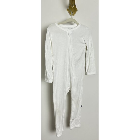 KYTE Baby Zip-Up Romper in Cloud Size 12-18 M - Picture 2 of 4